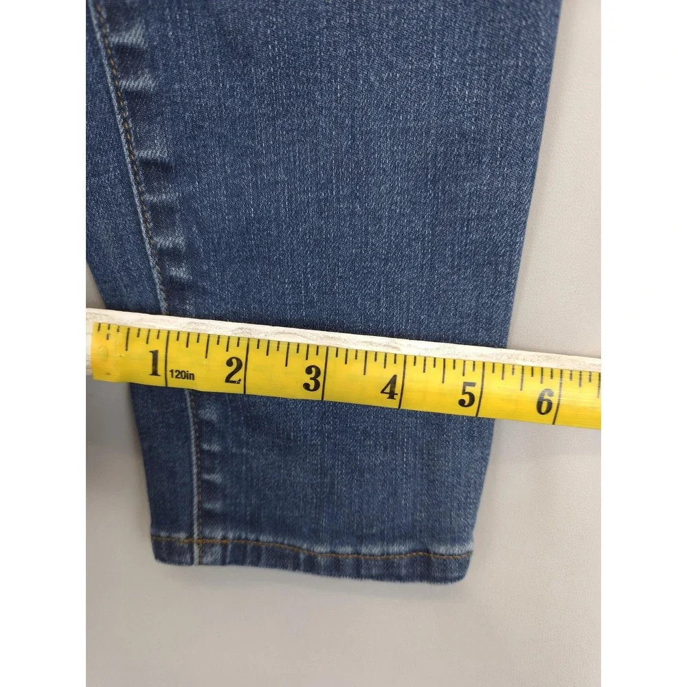 Madewell Skinny Skinny‎ Jeans Women 30 Blue Distressed Stretch Denim Mid Rise